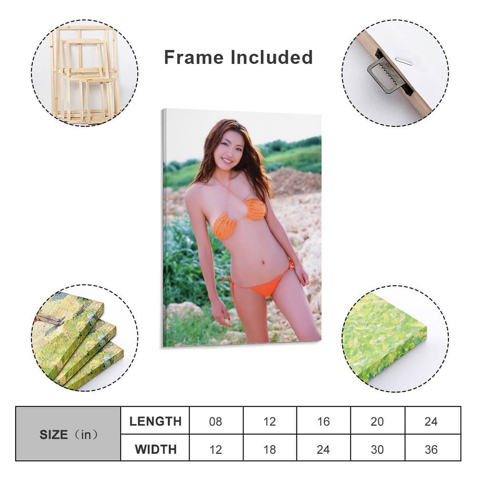 Amazon.co.jp: 木下優樹菜下着セクシー写真絵画ポスター プリント